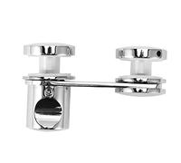 FTVOGUE Pestillo de Puerta de Vidrio con Acero Inoxidable y Cobre para Puertas Correderas de baño.