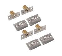 FTVOGUE Pestillo de Resorte Ajustable de Acero Inoxidable y Latón Macizo con Rodamientos de Bolas Dobles para Puertas de Armario, 4 Uds.