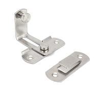 FTVOGUE Pestillo para Puerta de Granero, Herrajes de Bloqueo de Acero Inoxidable para Puertas Correderas, Hebilla en ángulo Recto de 90 Grados para Graneros y Cobertizos