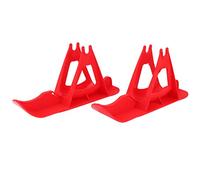 FTVOGUE Piezas de esquí para Patinete Equilibrado, Plástico, Trineo Divertido para Niños, Tabla de Snowboard de Doble Uso con Dimensiones 35x10x17,5 Cm para Actividades de Invierno (Rojo)