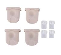 FTVOGUE Piezas de Repuesto para Extractores de Leche Portátiles, 4 Válvulas de Pico de Pato de Silicona y 4 Membranas con Silicona Líquida Inodora y Agradable para la Piel para una