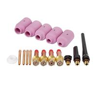 FTVOGUE Pinza para Soplete de Soldadura, Juego de Piezas de Repuesto con Boquilla, Pinza para Lente de Gas para Accesorios de Soplete de Soldadura WP-17/18/26