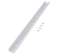 FTVOGUE Pista T de Aluminio con Tornillos de Madera Perfil de Doble Corte con Orificios de Montaje Previos para Plantillas y Accesorios de Carpintería
