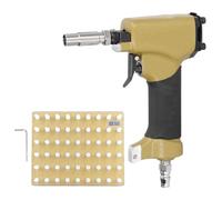 FTVOGUE Pistola NeumáTica de Chinchetas, Clavadora Decorativa de Potencia de Aire, Herramienta de Pistola de Pasadores de Acabado de Ajuste, 4-7 Kgf/Cm³ para Sujetar Cubiertas de Tela y Cuero 0960
