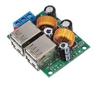 FTVOGUE Placa Convertidora A5268, Módulo de Alimentación USB PCB con 4 Puertos, Convierte DC 12V a 5V 5A para Múltiples Dispositivos
