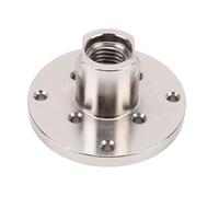 FTVOGUE Placa Frontal de Torno de Madera de Acero de 4 Pulgadas para Rosca de Husillo 8TPI de 1 Pulgada, Placa Frontal de Torno en Forma de H con 8 Orificios para Tornillos, Accesorios de