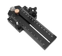 FTVOGUE Plantilla Delgada para Sierra de Mesa, Diseño de Aleación de Aluminio para Cortes Precisos de Tiras Finas, Ajustable de 0 a 140 Mm para Entusiastas de la Carpintería