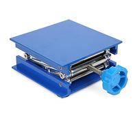 FTVOGUE Plataforma Elevadora de Laboratorio Tipo Tijera (Scissor Jack), Mm, de óxido de Aluminio Azul, con Perilla de Ajuste por tornillo; Ideal para Experimentos de Físic