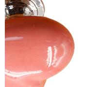 FTVOGUE Pomo de Puerta de Cerámica con Forma de Corazón, Elegante Tirador de Aleación de Zinc, para Armarios y Guardarropas (S)