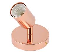 FTVOGUE Portalámparas de Pared, Diseño de Hierro para Dormitorio, Sala de Estar, Compatible con E27 E26, Voltaje 85-265V, Elegante Acabado en Oro Rosa (Oro rosa)