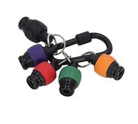 FTVOGUE Portapuntas de Destornillador, Llavero Con Herramienta de Aleación de Aluminio de 6 uds. Con Vástago Hexagonal de 1/4 Pulgadas para Exteriores y Puntas de Sujeción