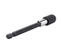 FTVOGUE Portapuntas de Destornillador Magnético de Liberación Rápida para Taladros Eléctricos, Barra de Extensión de Vástago Hexagonal de 1/4 de Pulgada para Entusiastas del Bricolaje, Acero Al (100