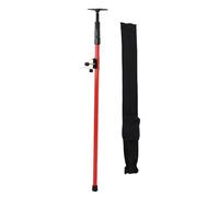 FTVOGUE Poste de Nivel Poste de Montaje Nivelador Telescópico Engrosado de 300 Cm con Adaptador Estabilizador y Placa Superior, Extensible Ajustable de Aleación de Hierro para Niveles, Cámaras,