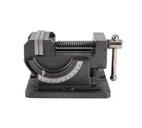 FTVOGUE Prensa de Taladro Inclinable de 3 Pulgadas con Cuerpo de Hierro Fundido, Mordazas de Acero de Alta Resistencia para un Procesamiento Eficiente en Talleres y Proyectos de Bricolaje