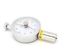 FTVOGUE Probador de Dureza Durómetro de Esfera, Medidor de Dureza Portátil de Latón y Hierro, Rango de 0 a 100 Grados, Esfera Transparente, de 0 a 2,5 Mm, para Pruebas de Cera de Caucho Plástico y