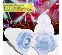 FTVOGUE Protección Auditiva, Reducción de Ruido Plaus Transparentes para Músicos, Conciertos, Fiestas (BLUE)