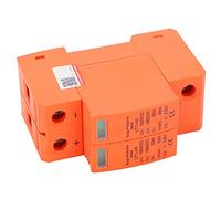 FTVOGUE Protector contra Sobretensiones de Voltaje de 40 KA Protector contra Sobretensiones de CC LT1 40 2P Montado en Riel con Chip de Señal Remota Módulo Enchufable de Ventana Visual para Panel