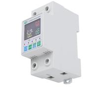 FTVOGUE Protector de Recierre Automático ABS PA66 Disyuntor WiFi Inteligente 63A Pantalla LCD Monofásica Protector de Fuga de Corriente por Sobretensión para Panel de Taller en Casa