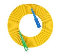 FTVOGUE Puente de Fibra óptica Monomodo Cable de Conexión de Fibra de PVC 15 Metros SC a SC UPC Modo único para Interconexiones de Centros de Datos Intranets Empresariales Sistemas de Radiodifusión
