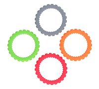 FTVOGUE Pulseras Coloridas de dentición: 4pcs Juguetes para Masticar Bebés, Pulsera de Teatro Infantil Seguro y Duradero, Perfecta para la Erupción de los Dientes Delanteros, Intermedios y Traseros