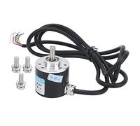 FTVOGUE Reductor incremental de motor de eje sólido con codificador trifásico ABZ DC5-24V(C38S6G5-500Z), Encoder