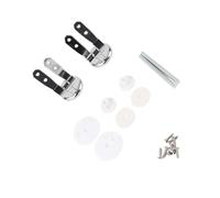 FTVOGUE Reemplazo de Bisagra para Asiento de Inodoro, Montajes de Aleación de Zinc, Cierre Silencioso, Liberación Rápida, Adecuado para Tapas de Inodoro de Madera y Plástico