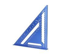 FTVOGUE Regla de ángulo Triangular de Aleación de Aluminio, Herramienta Transportadora de 12 Pulgadas y 45 Grados para Carpintería y Carpintería Profesional