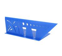 FTVOGUE Regla de Carpintería 2 Piezas Regla de ángulo de Trazador de Carpintería 3D Herramienta de Medición Liviana para Marcado y Escuadrado de Diseño de ángulo Biselado en Uso de (BLUE)