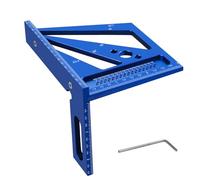 FTVOGUE Regla de Medición de Carpintería Mejorada, Aleación de Aluminio, Transportador Multiángulo con Básculas Integradas para Carpinteros e Ingenieros (pulgada)