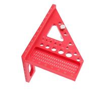 FTVOGUE Regla de Medición de Múltiples ángulos, Escuadra de Carpintero Multifuncional con Escala Impresa Precisa para Construcción de Carpintería