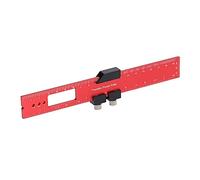 FTVOGUE Regla de Trazado, Regla de Bolsillo de Precisión de Aleación de Aluminio para Aplicaciones Mecánicas y de Carpintería, Herramienta de Trazado Roja de 200 Mm para Mediciones Precisas