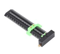 FTVOGUE Regla de Trazado Tipo T, Calibre de Carpintería de Mecanizado CNC de Aleación de Aluminio con Diseño Deslizante para Ajuste de ángulo Preciso y Marcado de Doble Línea en Carpintería (GREEN)