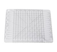 FTVOGUE Regla para Acolchar Regla para Colchas Acrílica Plantilla de Corte Transparente de 6,5 X 6,5 Pulgadas con Líneas de Alineación de 30, 45 y 60 Grados para Cortar Telas, Coser, Acolchar,