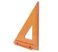 FTVOGUE Regla Triangular para Carpintería, Regla Triangular de Localización de Tablero Sintético de 18 X 18 Cm, Escalas de Grabado de Doble Cara, Diseño de ángulo Recto de 90 Grados para Medición de