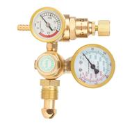 FTVOGUE Regulador de Gas para Soldador con Entrada de Rosca Macho G5/8 Pulgadas, Caudalímetro de CO2 de Argón de Alta Presión para Soldadura MIG TIG Salida Ajustable de 0-4500 Psi