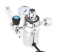 FTVOGUE Regulador de Presión de Dióxido de Carbono, Cuerpo de Aleación de Zinc Premium con Válvula de Seguridad y Medidor de Flujo, para Equipos de Soldadura de Protección de Gas 36V (220V)