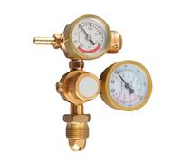 FTVOGUE Regulador de Soldadura de Gas para Soldadura MIG TIG, Caudalímetro de CO2 de Argón con Manómetro de 3500 Psi, Perilla Ajustable y Pantalla de Alta Definición para Uso Profesional y de