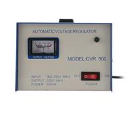 FTVOGUE Regulador de Voltaje de CA 500VA Estabilizador de Voltaje Automático de 500VA para Electrodomésticos con Salida Estable bajo Ruido de bajo Fase Universal 2 Hoyos (Enchufe de la UE de