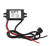 FTVOGUE Regulador de Voltaje Transformador DC 12V A 5V 3A Micro USB Cargador Macho Regulador Reductor para Smartphone para AutomóVil
