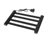 FTVOGUE Rejilla Calentadora de Toallas, Rejilla de Secado de Toallas Eléctrica de Aleación de Aluminio, 4 Barras 80W 131F Temperatura Constante, Diseño Montado en la Pared IP24 para Uso Doméstico en