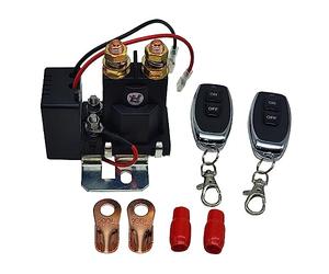 FTVOGUE Relé de Interruptor de Batería de Automóvil 12V 500A Relé de Interruptor Maestro Remoto con Carcasa Retardante de Llama Contactos de Aleación de Plata Anulación Manual para Automóviles