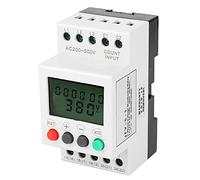 FTVOGUE Relé de Protección de Secuencia de Fase Relé de Monitoreo de Voltaje LCD 208 a 480 VCA Riel DIN Monitor de Falla de Fase de Sobrevoltaje Trifásico para Bomba de Motor Compresor de Ventilador