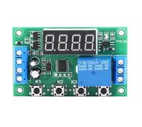FTVOGUE Relé Temporizador Módulo de Interruptor de Retardo Programable de 24 Funciones con Control de Tiempo Ajustable para Válvula Solenoide Bomba de Agua Luz del Motor (5V)
