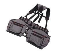 FTVOGUE Riñonera para Herramientas de Alta Resistencia, Construcción de Tela Oxford con Correa Ajustable y Presilla para Martillo, Bolsillos Espaciosos para Electricistas, Carpinteros y Fontaneros