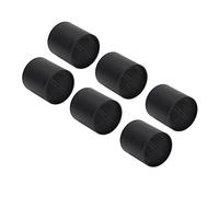 FTVOGUE Risers de Muebles de Plástico Negro de 4 Pulgadas 6 PCS para sofá de Oficina en el Hogar, Cama de Elevación/sofá/sillón Ergonómicamente, Aumento de Espacio de Almacenamiento, Material Duradero