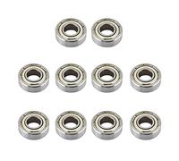FTVOGUE Rodamientos de Bolas en Miniatura Inferiores con Material de Acero de Carbono Premium para Barcos 10 STCS