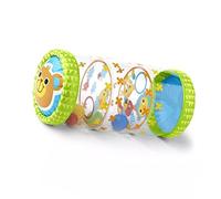 FTVOGUE Rodillo Inflable para Bebés, Juguetes de PVC para Gatear con Pelotas y Campanas para el Desarrollo Temprano, Ejercicio de Fuerza y Equilibrio para Bebés de 3 Meses a 3 Años