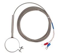 FTVOGUE Rosca de Termopar Sonda de Termopar Tipo K de Acero Inoxidable 32 a 752F Terminal en Forma de U de Alta Sensibilidad de Amplio Rango para Uso de Sensor de Controlador de Temperatura