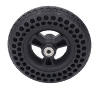 FTVOGUE Rueda para Silla de Ruedas Reemplazo de Delantera de Goma TPE Sólida de 7 Pulgadas, Conjunto de Antideslizante de Alta Elasticidad para Andadores y Andadores en Silla de Eléctricos