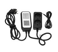 FTVOGUE Salida de Termostato WiFi, Controlador de Temperatura Digital con Sonda Impermeable, 220-250 V para Acuarios e Invernaderos (Enchufe de la UE 220-250V)